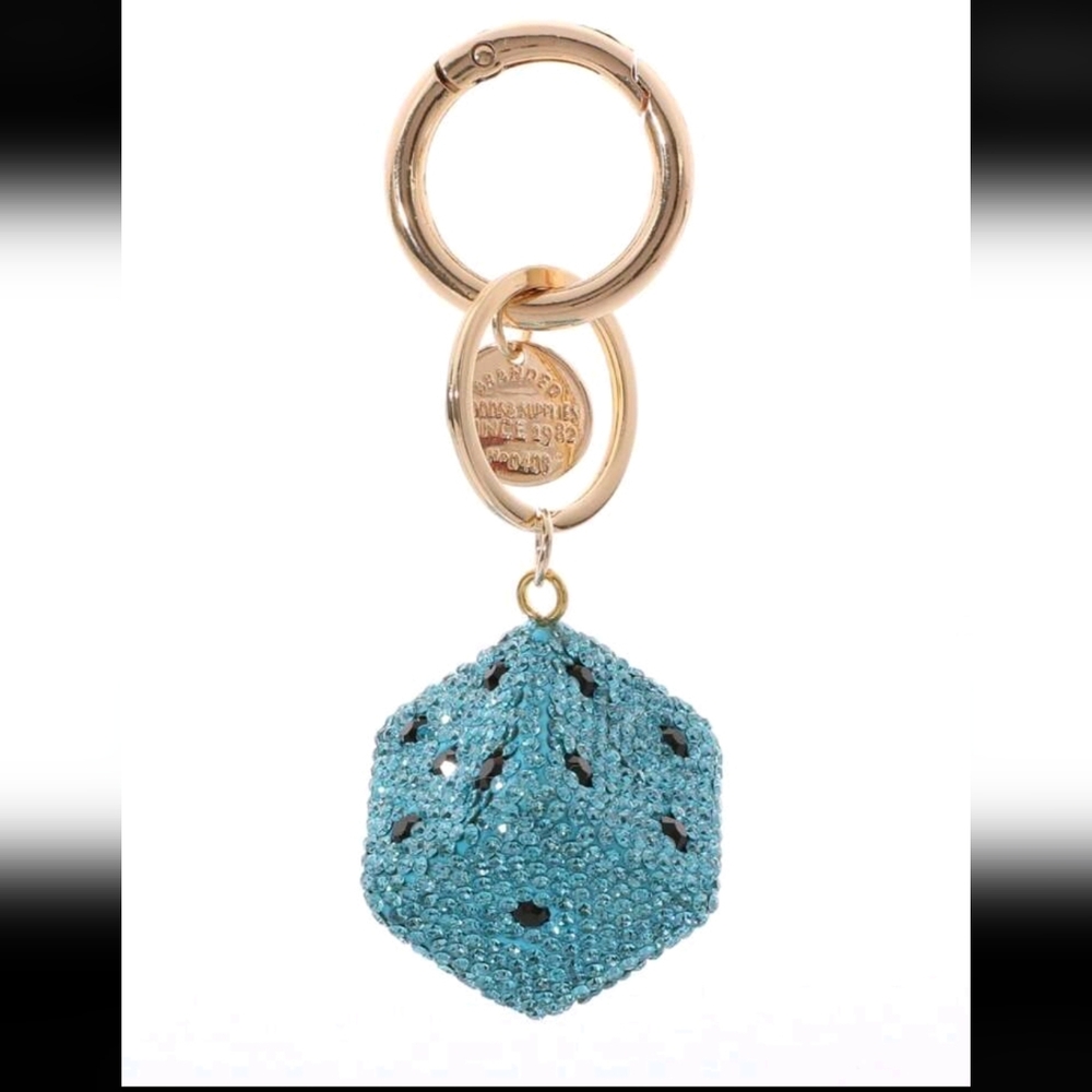 Large Dice Bag Charm/ Keychain New, Color Opts, Price For 1 Charm - Picture 3 of 11